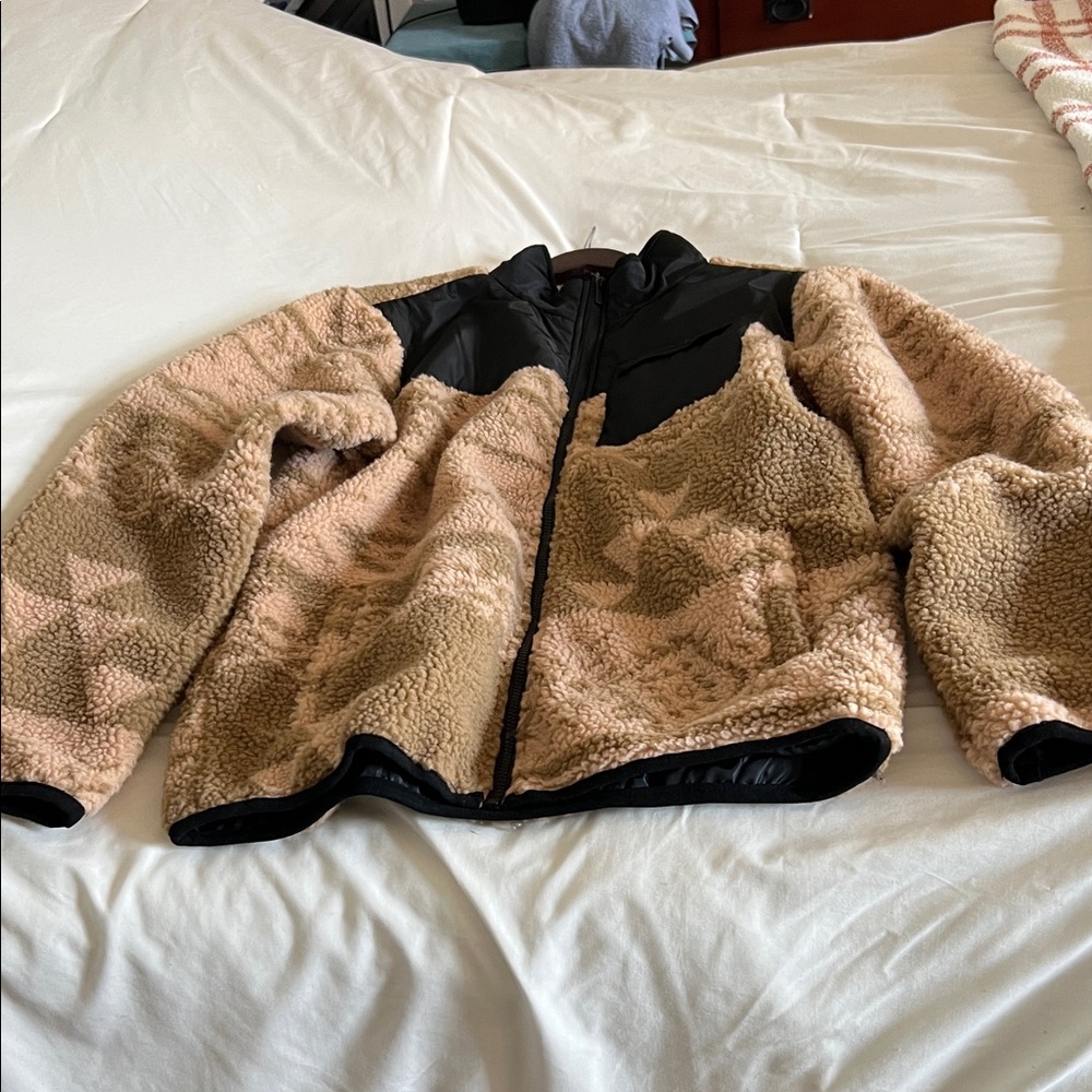 Reason Black and Tan Teddy Jacket
